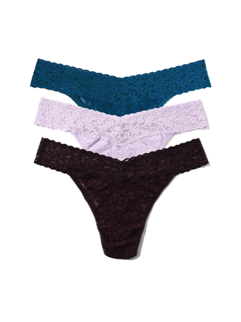 Jewel Box 3 Pack Signature Lace® Original Rise Thongs