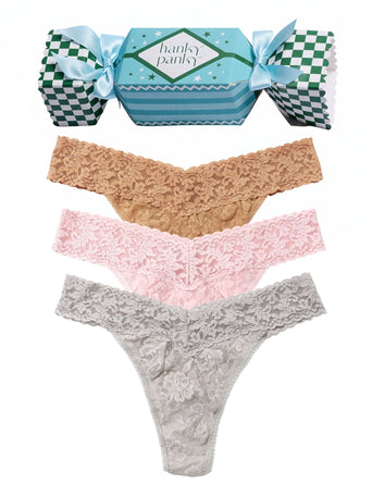 Snow Day 3 Pack Signature Lace® Original Rise Thong