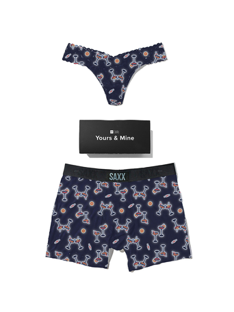 Signature Lace® Low Rise Thong And Saxx Super Soft Vibe Boxer Brief Neon Buzz