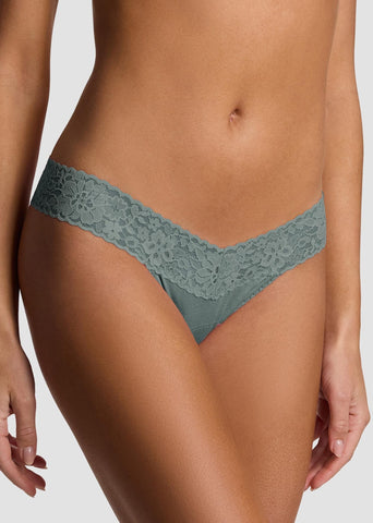 DreamEase™ Low Rise Thong Spaced Out Grey