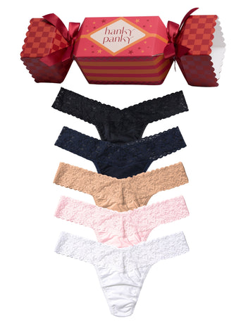 Uptown Classic 5 Pack Supima® Cotton Low Rise Thong