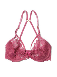 Along The Lines Underwire Bra Rosehip Pink