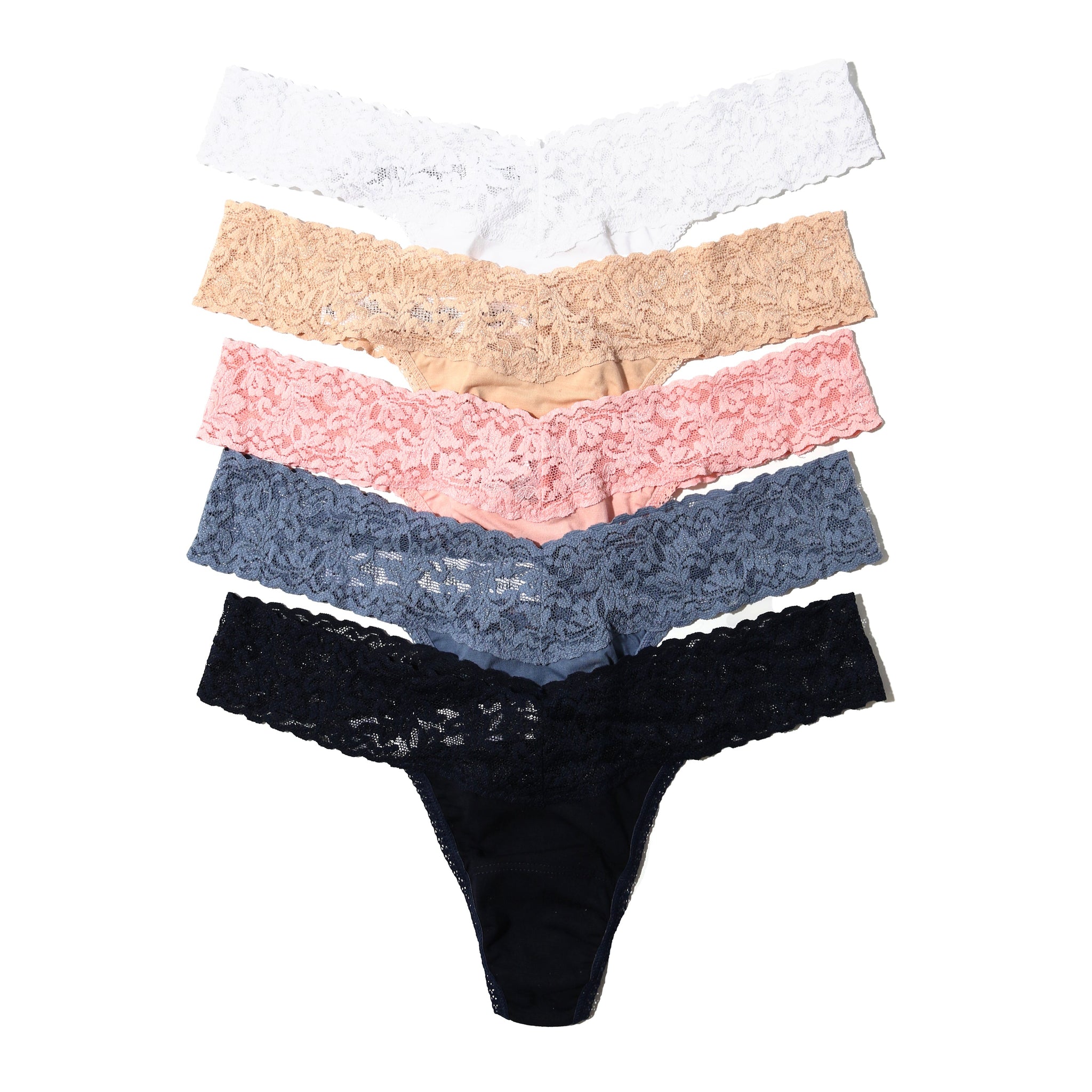 Cotton 5 Pack Low Rise Thongs