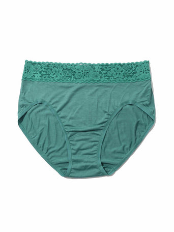 DreamEase™ French Brief Seaside Green - Flat Lay, Lace Waistband, Tencel Modal | Hanky Panky