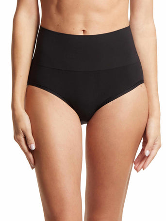 Black HANKY PANKY BODY™ High Waist Boyshort - Front On-Model View | Hanky Panky