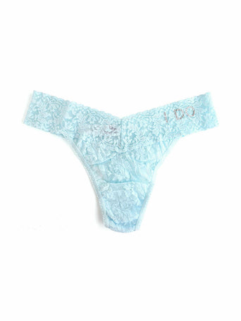 I Do Crystal Signature Lace Original Rise Thong-Hanky Panky