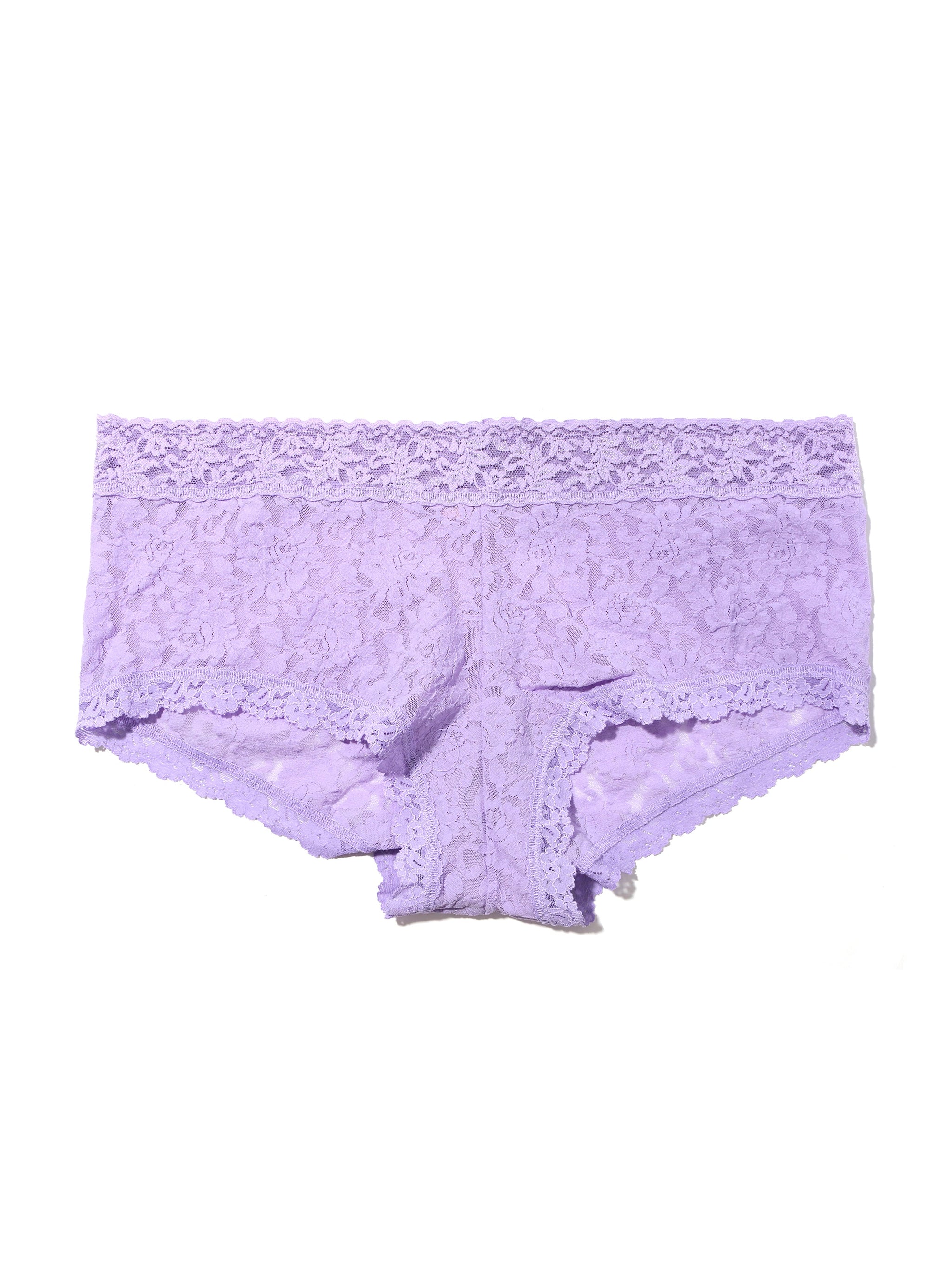 Plus Size Signature Lace Boyshort Wisteria Purple Sale