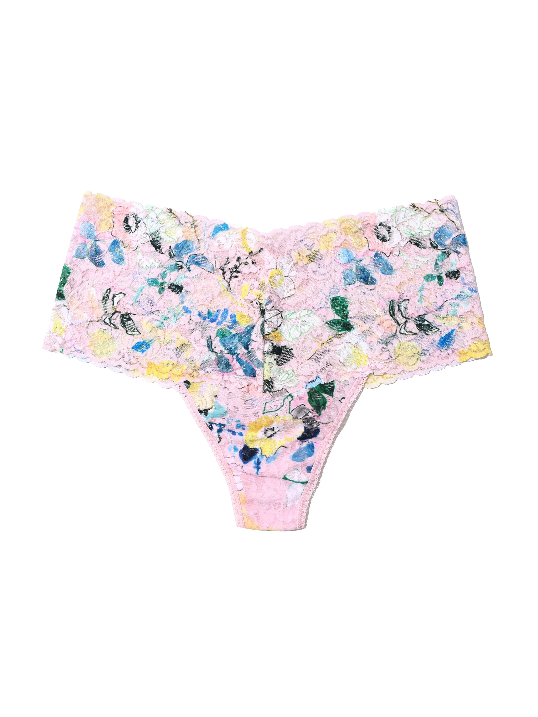 Printed Retro Lace Thong Cannes You Believe It
