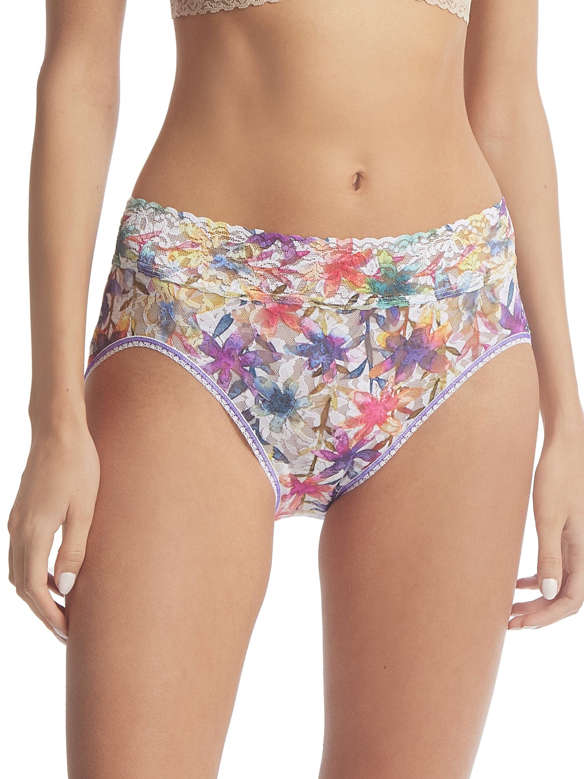 Printed Signature Lace French Brief Still Blooming Sale
