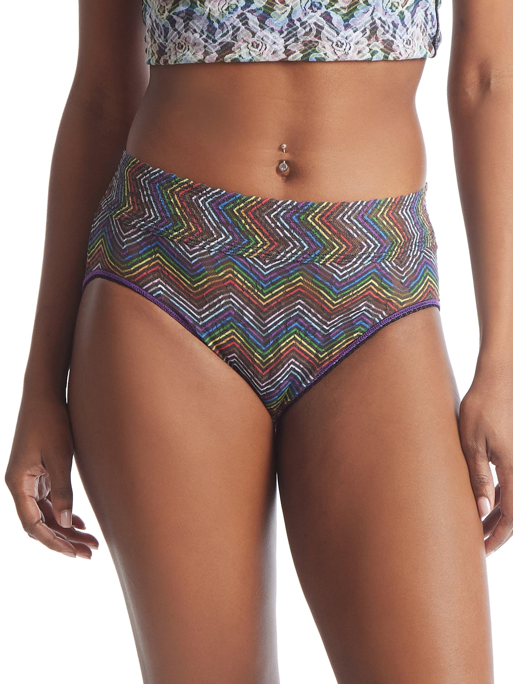 Printed Signature Lace French Brief Up All Night