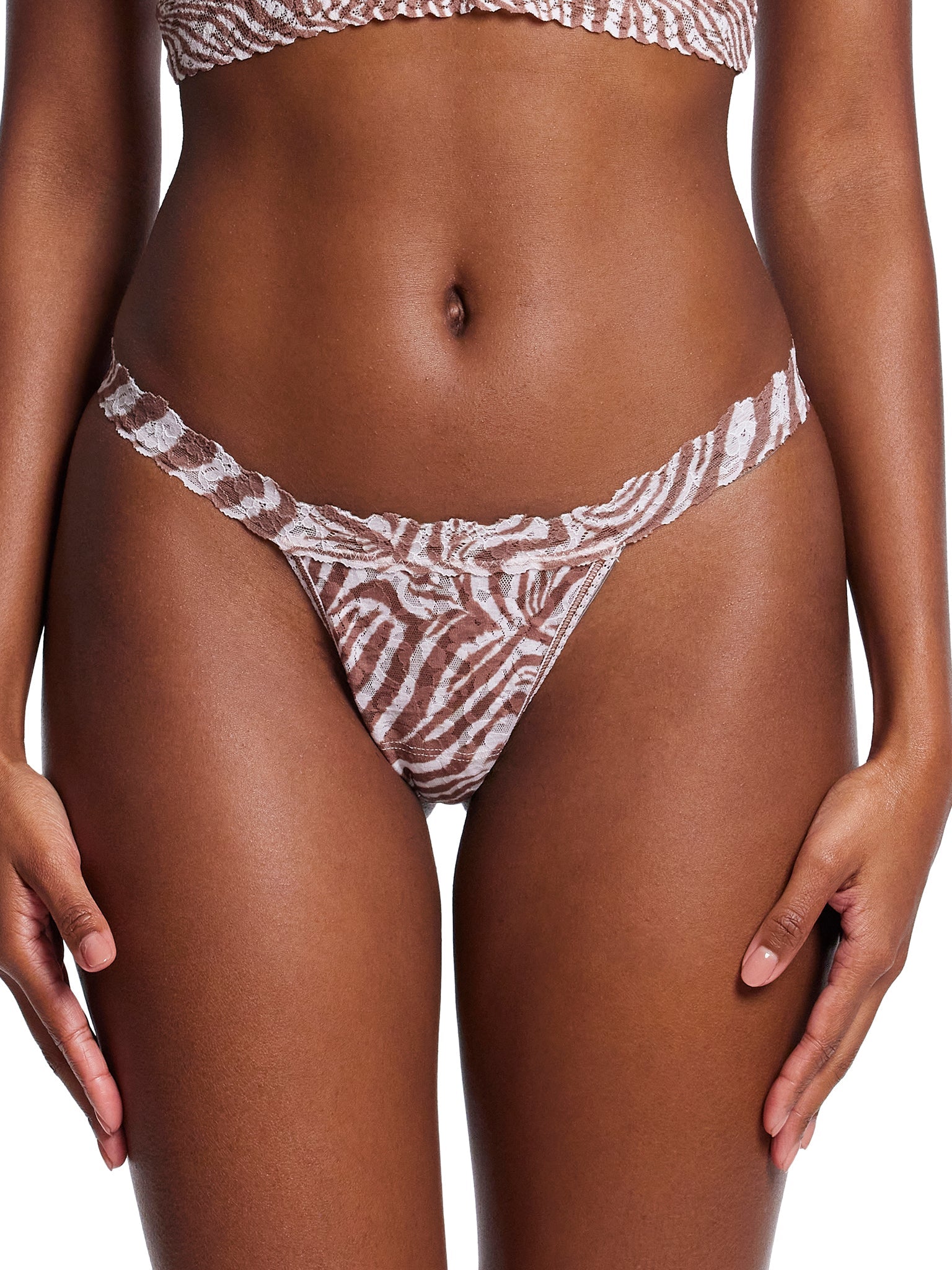 Printed Signature Lace G-String Hide And Seek