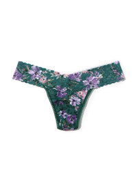 Printed Signature Lace Low Rise Thong  Flowers in Your Hair Sale