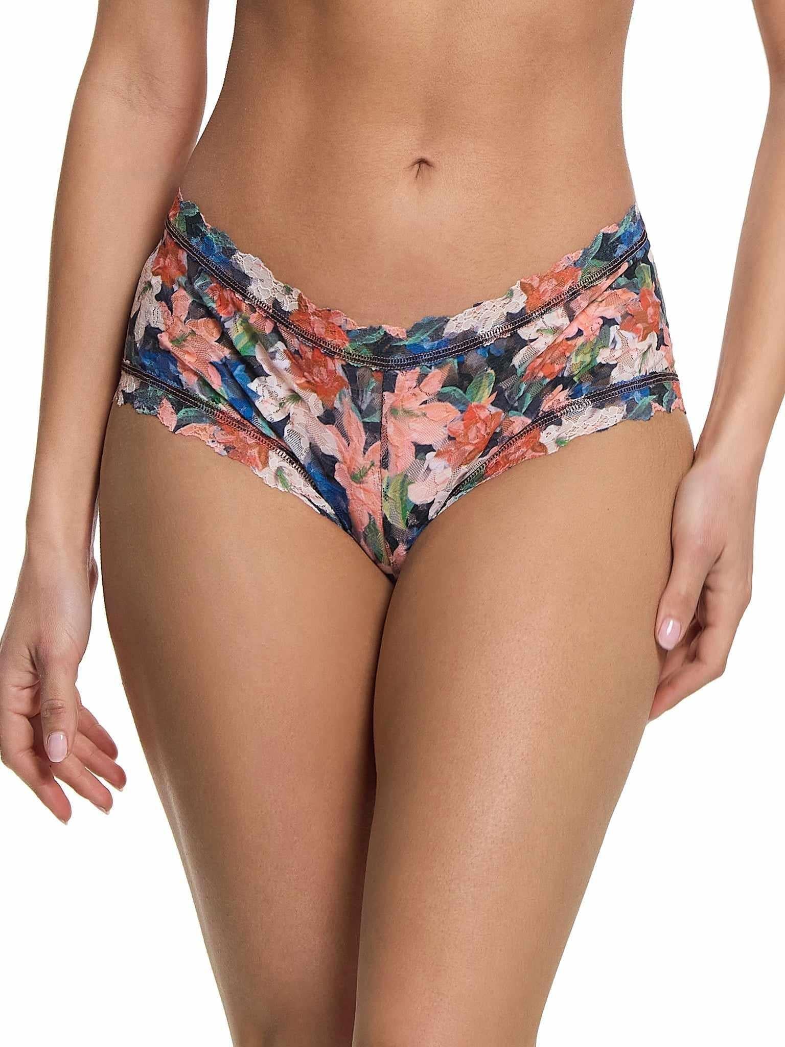 Printed Signature Lace® Boyshort Wonderous Black