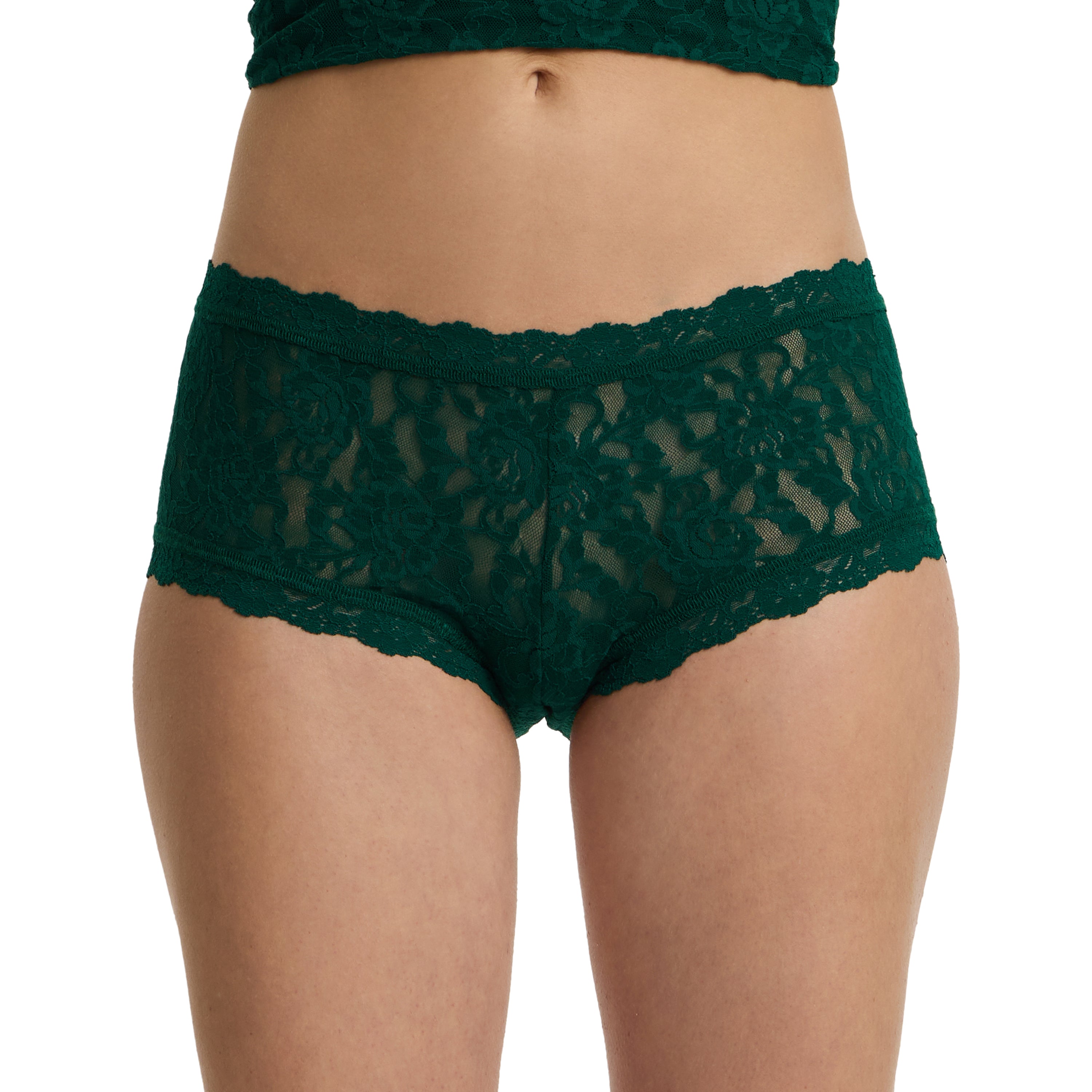 Signature Lace® Boyshort Spruce Green