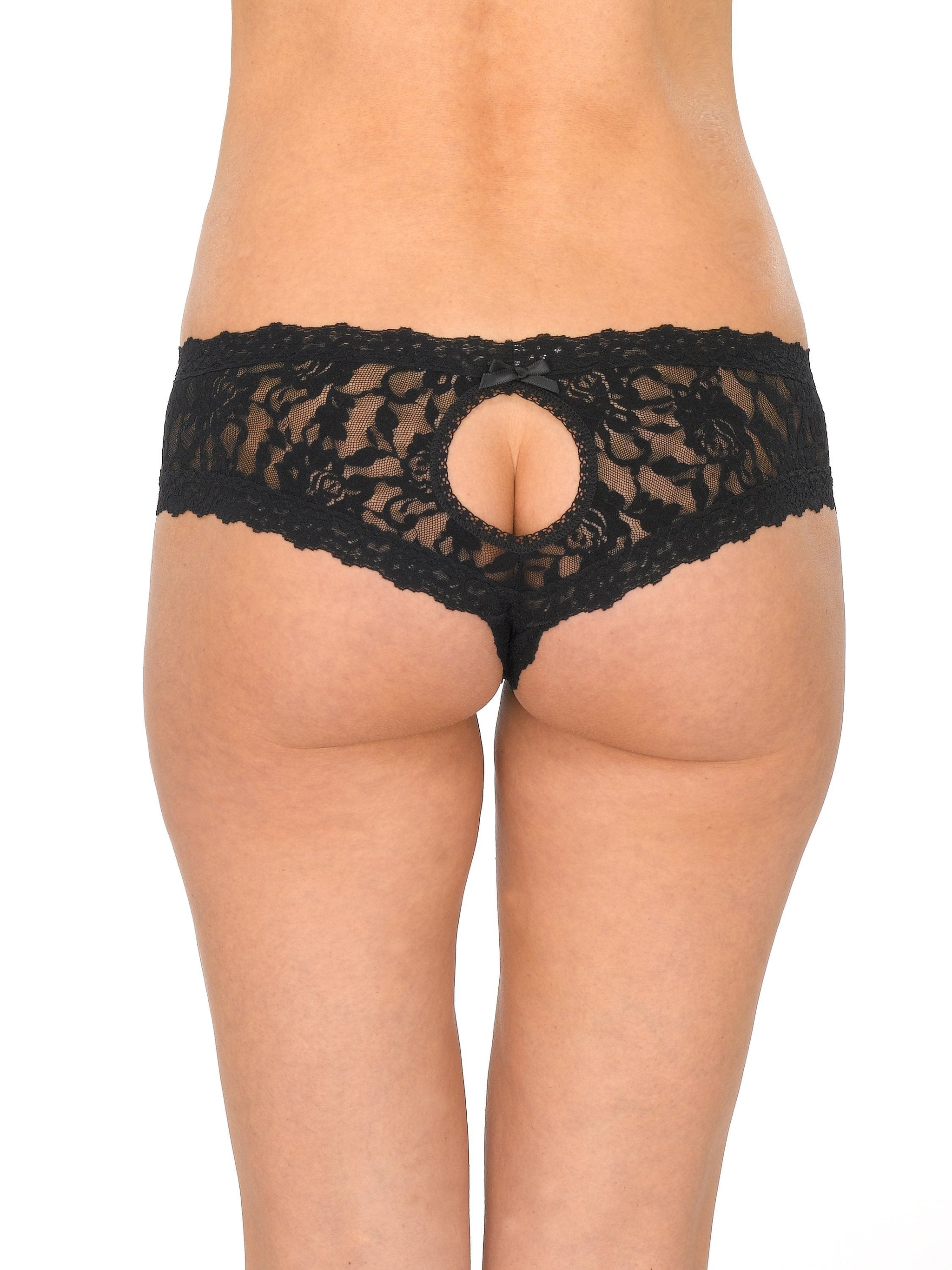 Signature Lace Crotchless Cheeky Hipster