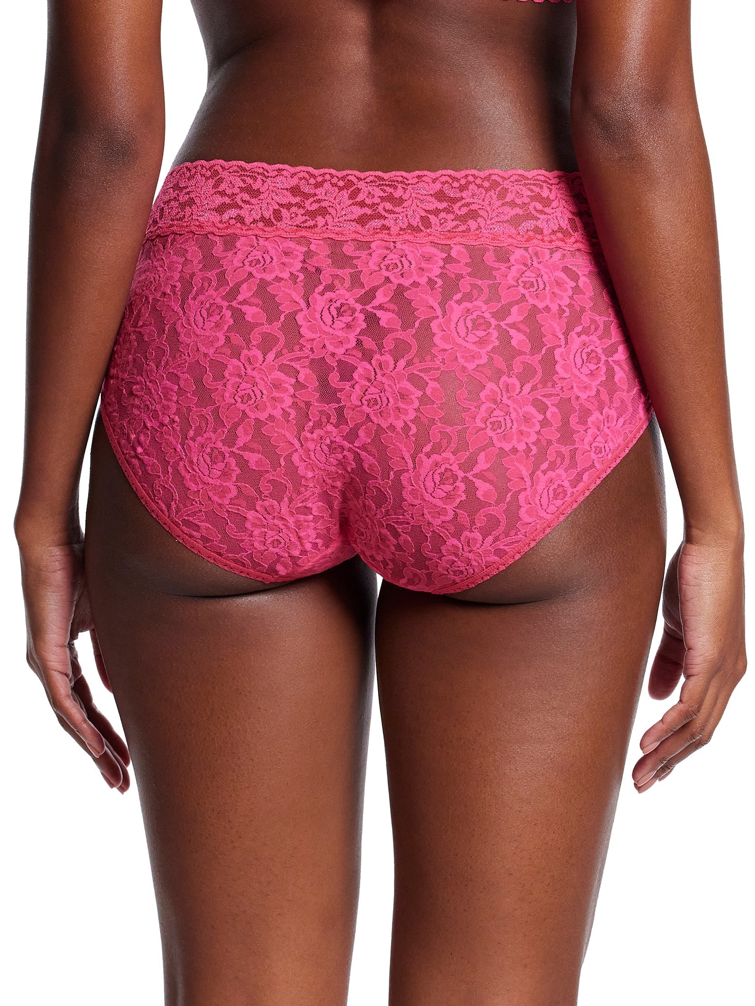 Signature Lace French Brief Morning Glory Pink