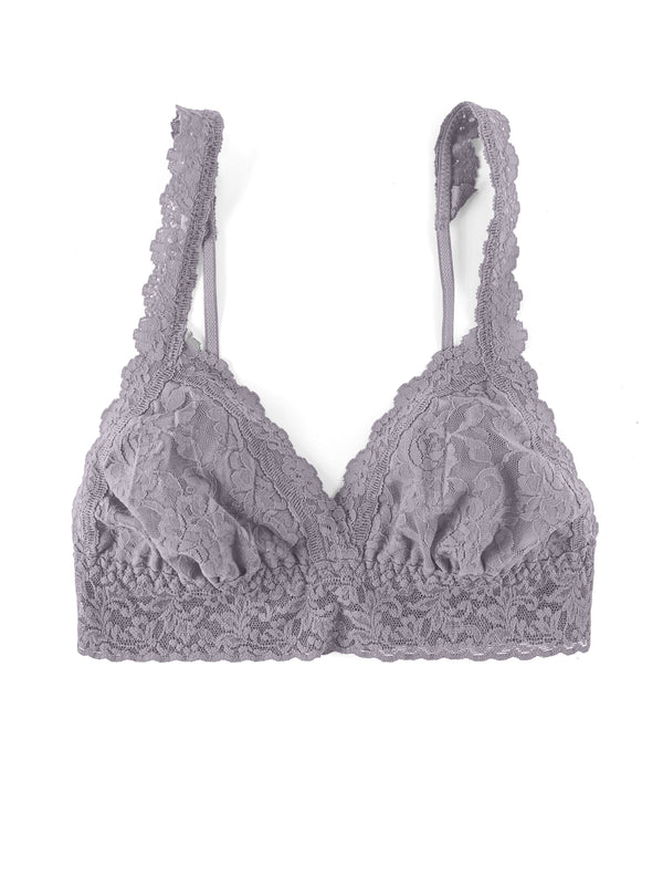 Signature Lace Padded Crossover Bralette Steel Grey Sale