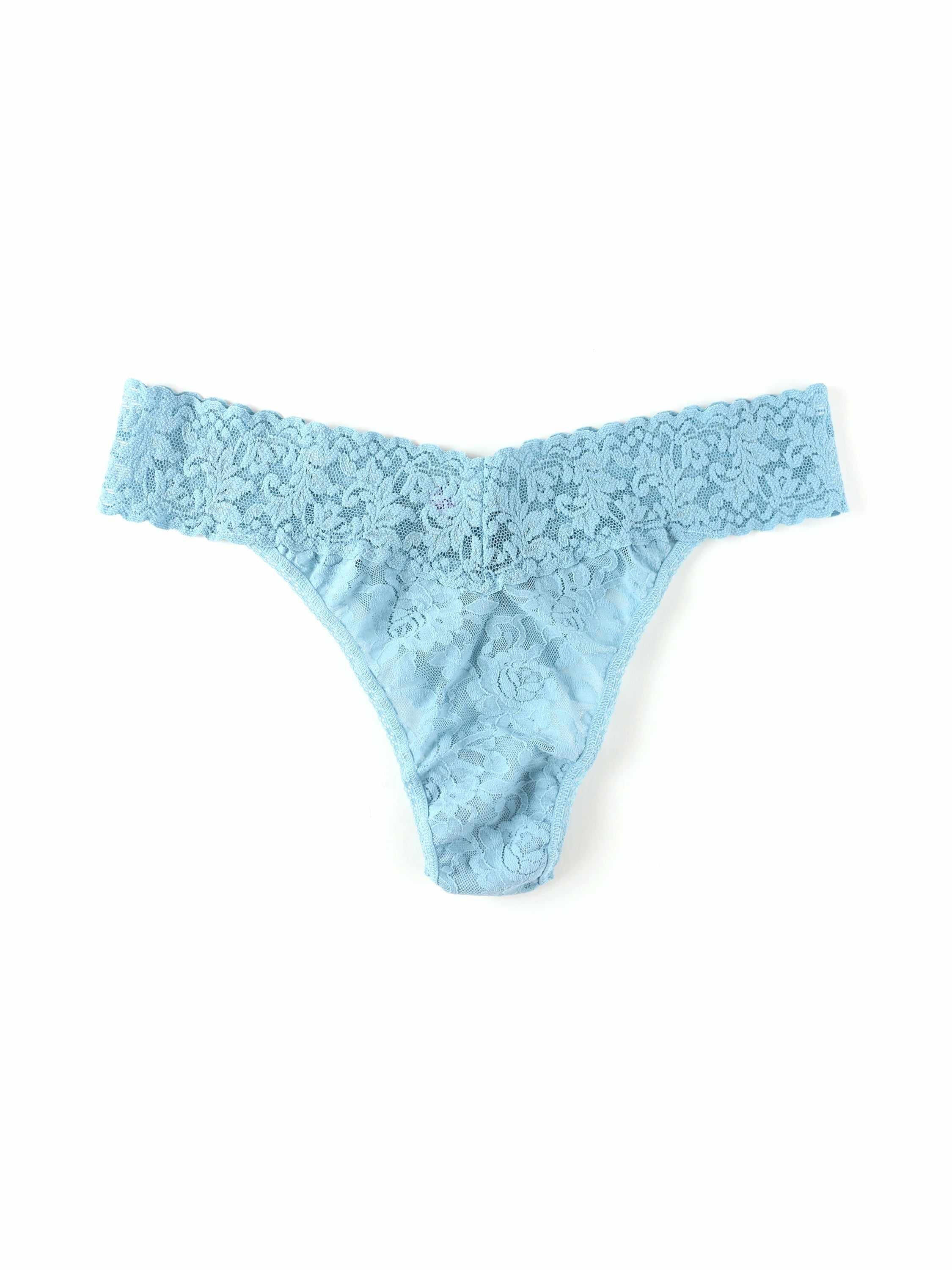 Signature Lace® Original Rise Thong Duck Egg Blue
