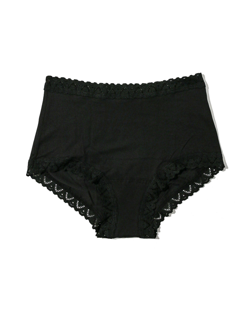 Supima® Cotton High Rise Boyshort Black