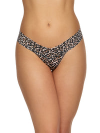 Printed Signature Lace Low Rise Thong-Hanky Panky