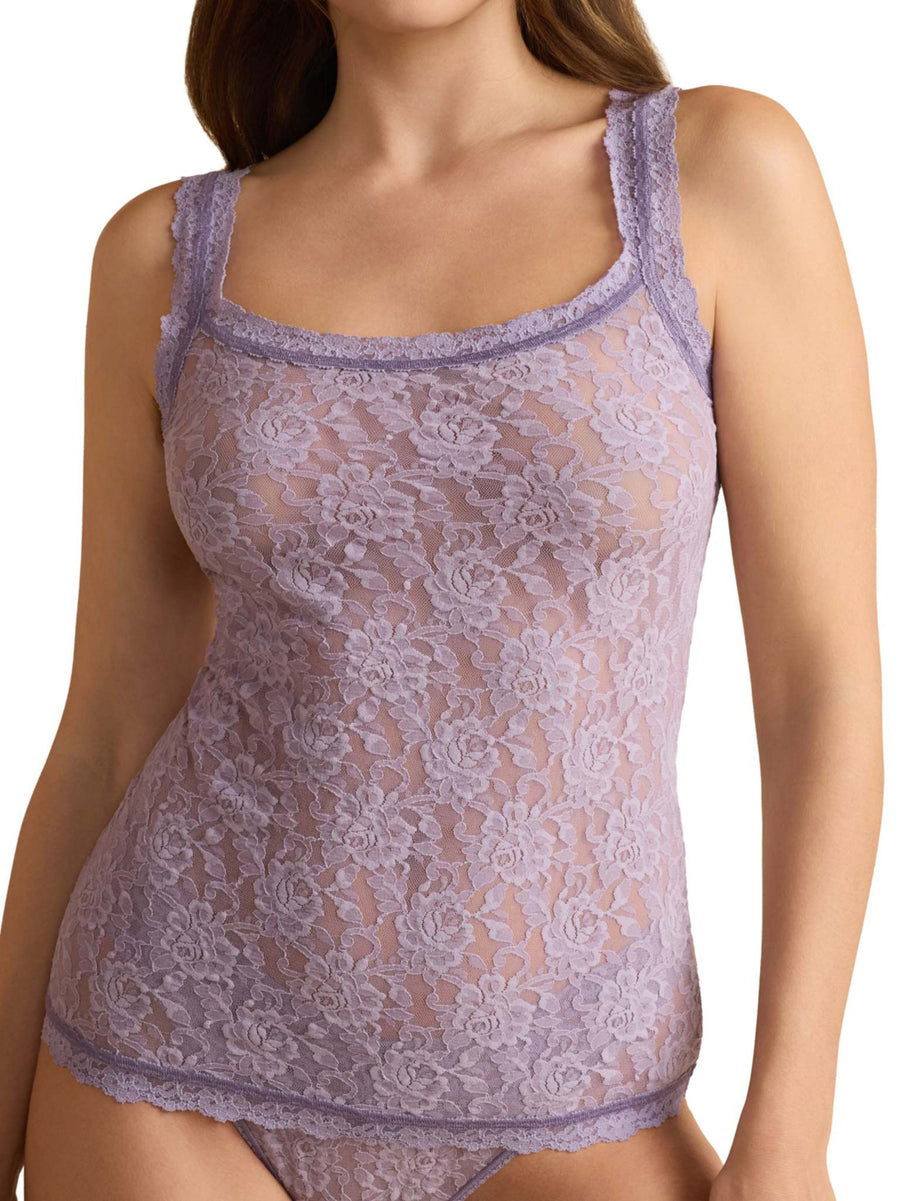 Signature Lace® Classic Cami Violet Daze Purple - Front View, On Model | Hanky Panky