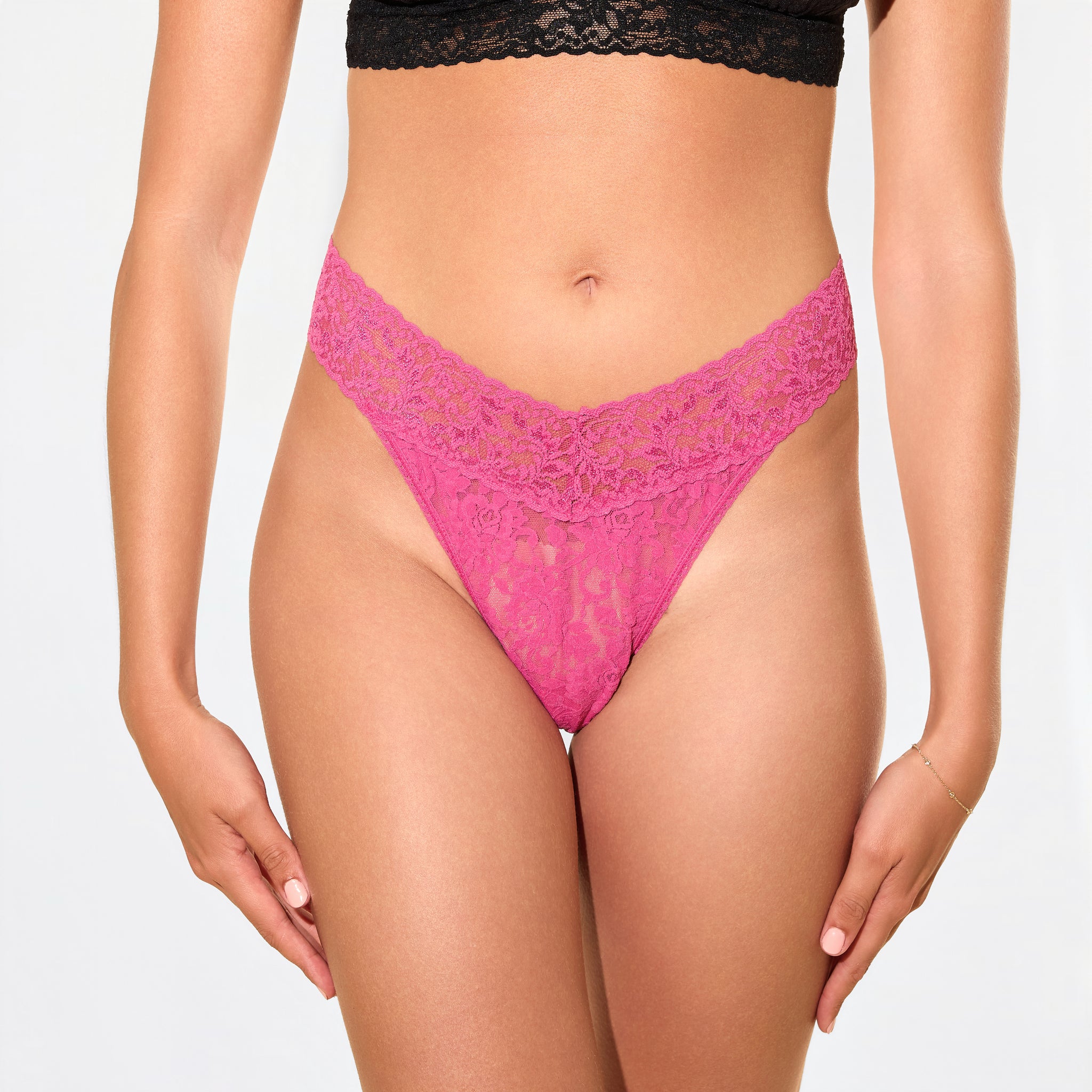 Signature Lace® Original Rise Thong Dragon Fruit Pink