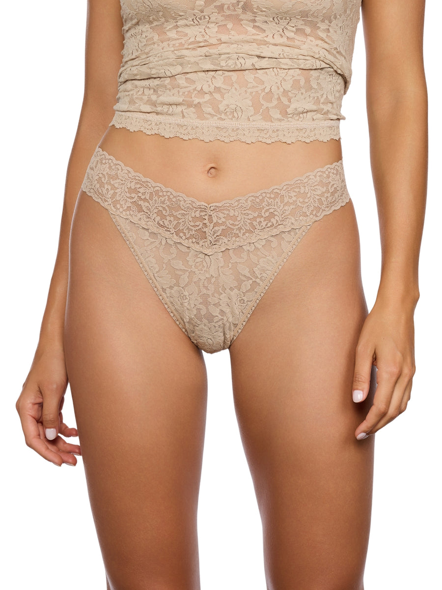 Rolled Signature Lace® Original Rise Thong Chai