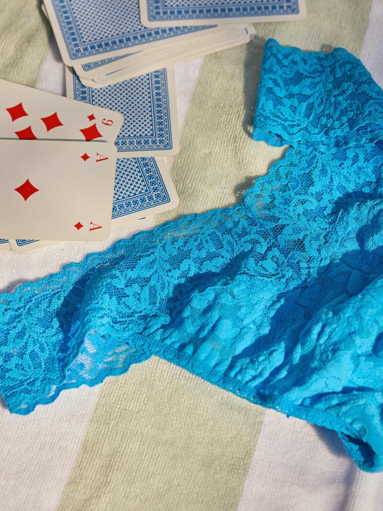 Signature Lace® Original Rise Thong Laguna Blue Sale