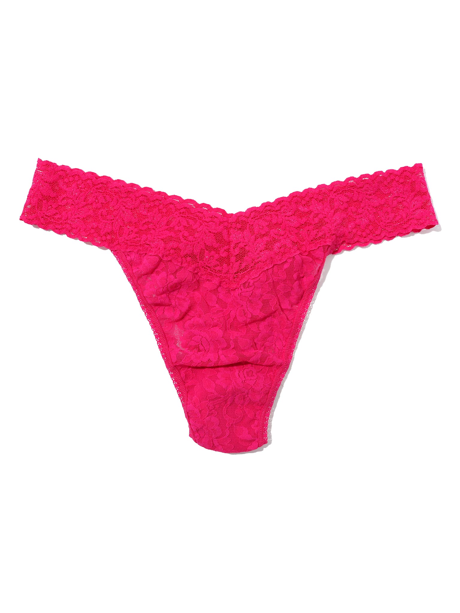 Signature Lace® Original Rise Thong Sealed With A Kiss Pink
