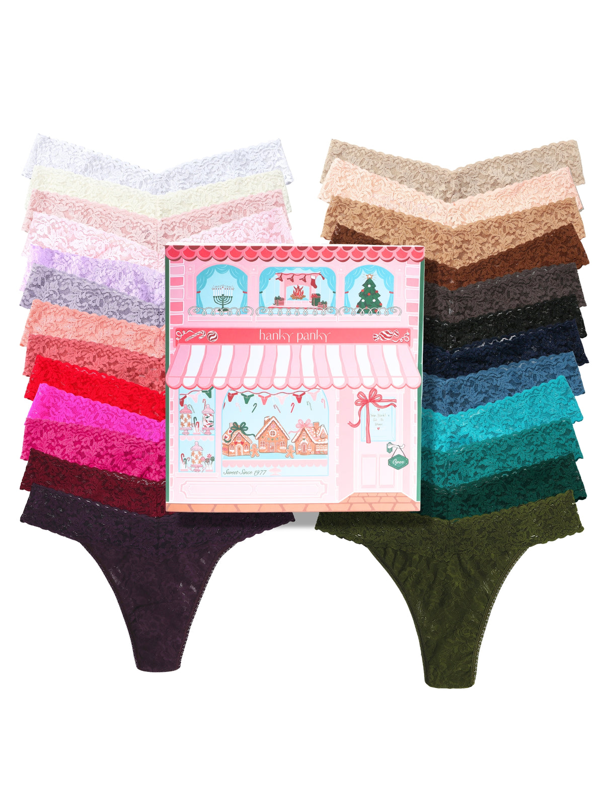 25 Days of Signature Lace Original Rise Thongs Advent Calendar