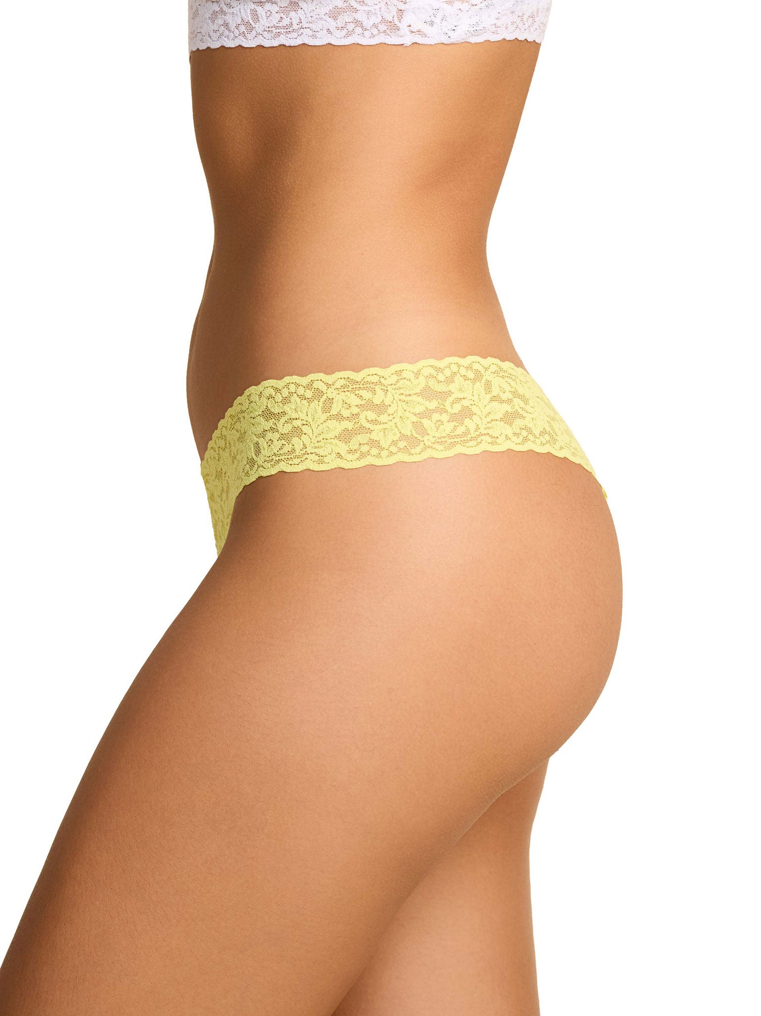 Signature Lace® Low Rise Thong Citrus Fizz Yellow