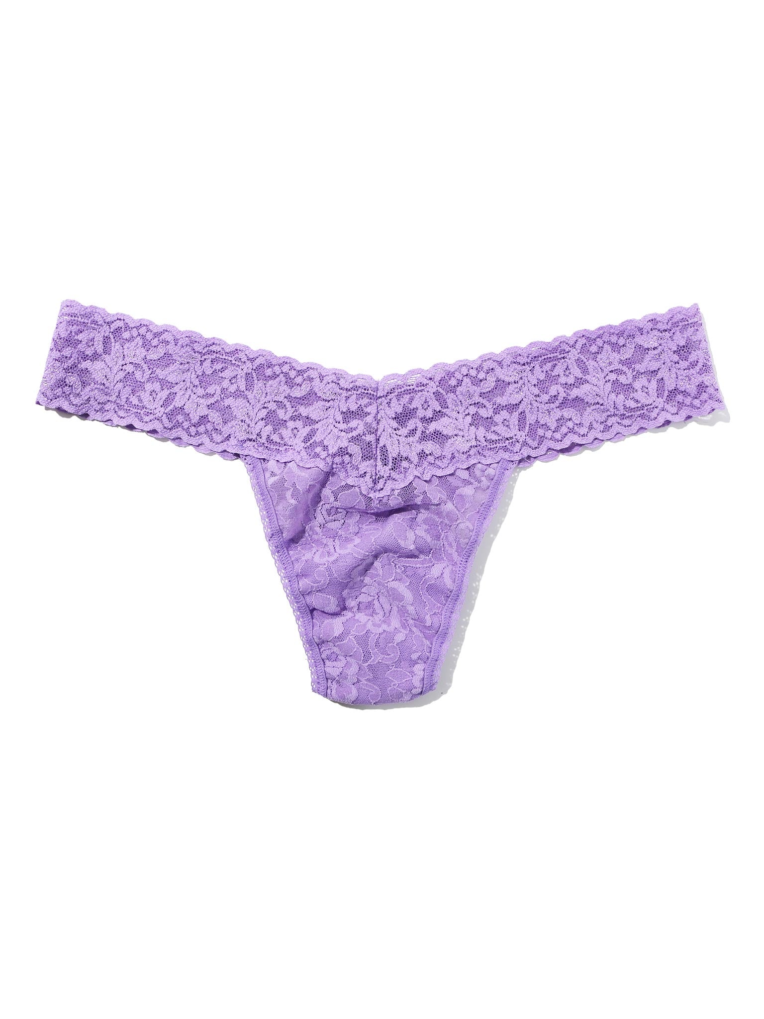 4911® Signature Lace® Low Rise Thong Love Potion Purple