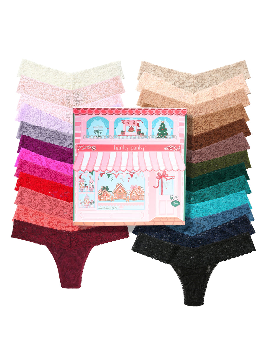 25 Days of Signature Lace Low Rise Thongs Advent Calendar