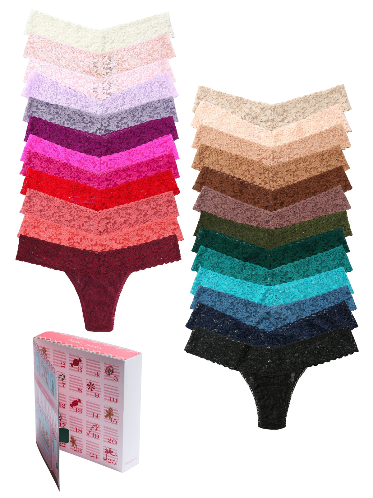25 Days of Signature Lace Low Rise Thongs Advent Calendar