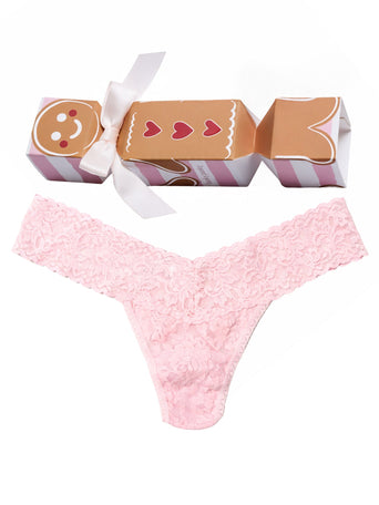 Signature Lace® Low Rise Thong Holiday Cracker Sweet Bliss Pink