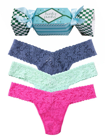 Holiday Disco 3 Pack Signature Lace® Low Rise Thong