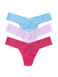 Signature Lace® Low Rise Matchbox 3 Pack Pastel Punch (Partly Cloudy Blue, Lavender Purple & Dragon Fruit Pink)