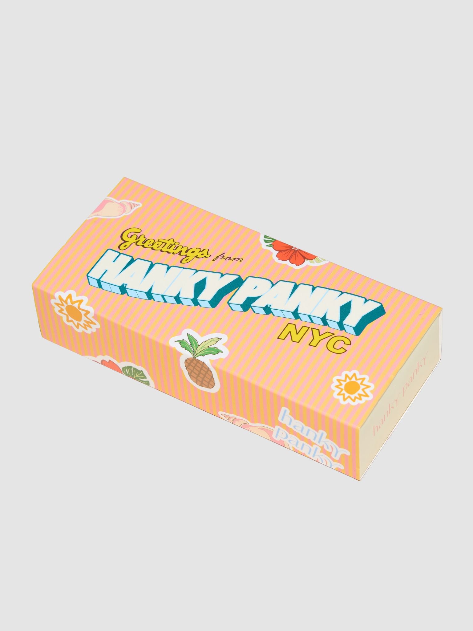 Hanky Panky NYC Giftable Matchbox Packaging for Signature Lace® Low Rise Thong 5-Pack - Side View | Hanky Panky