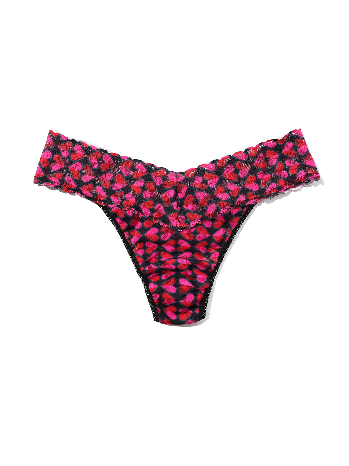 Signature Lace® Low Rise Thong And Saxx Super Soft Vibe Boxer Brief Love Check Baby - Black Sale