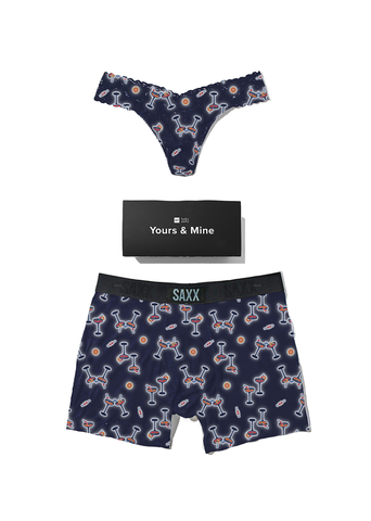 Signature Lace® Low Rise Thong And Saxx Super Soft Vibe Boxer Brief Neon Buzz
