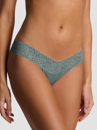 DreamEase™ Low Rise Thong Spaced Out Grey
