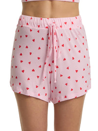 Unwind Drawstring Short So In Love Pink