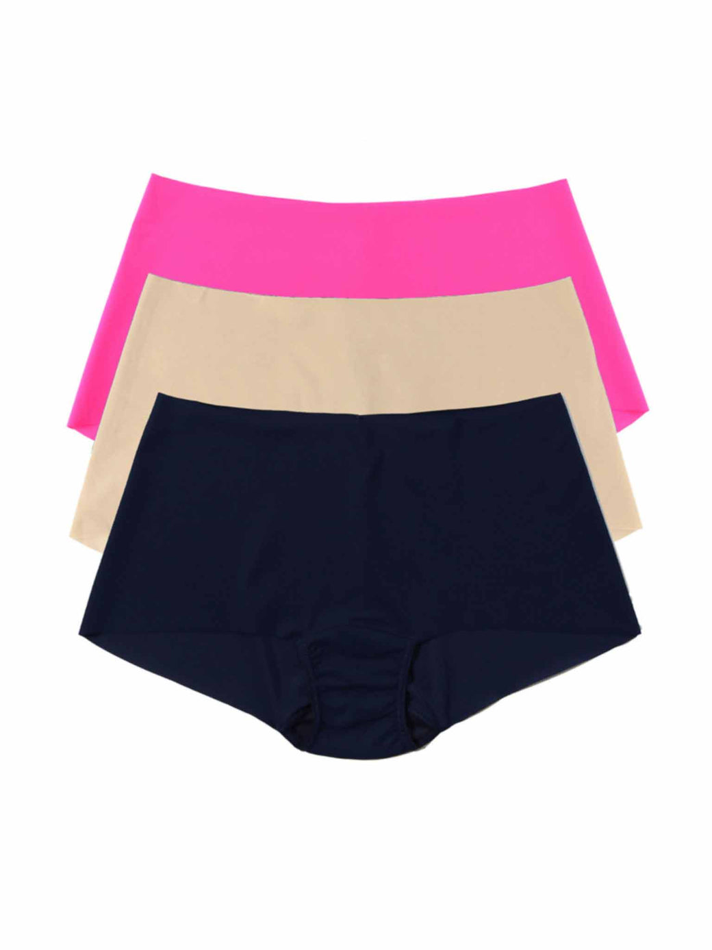 BreatheSoft™ High Rise Thong 3 Pack Provocative Pink/Taupe/Navy