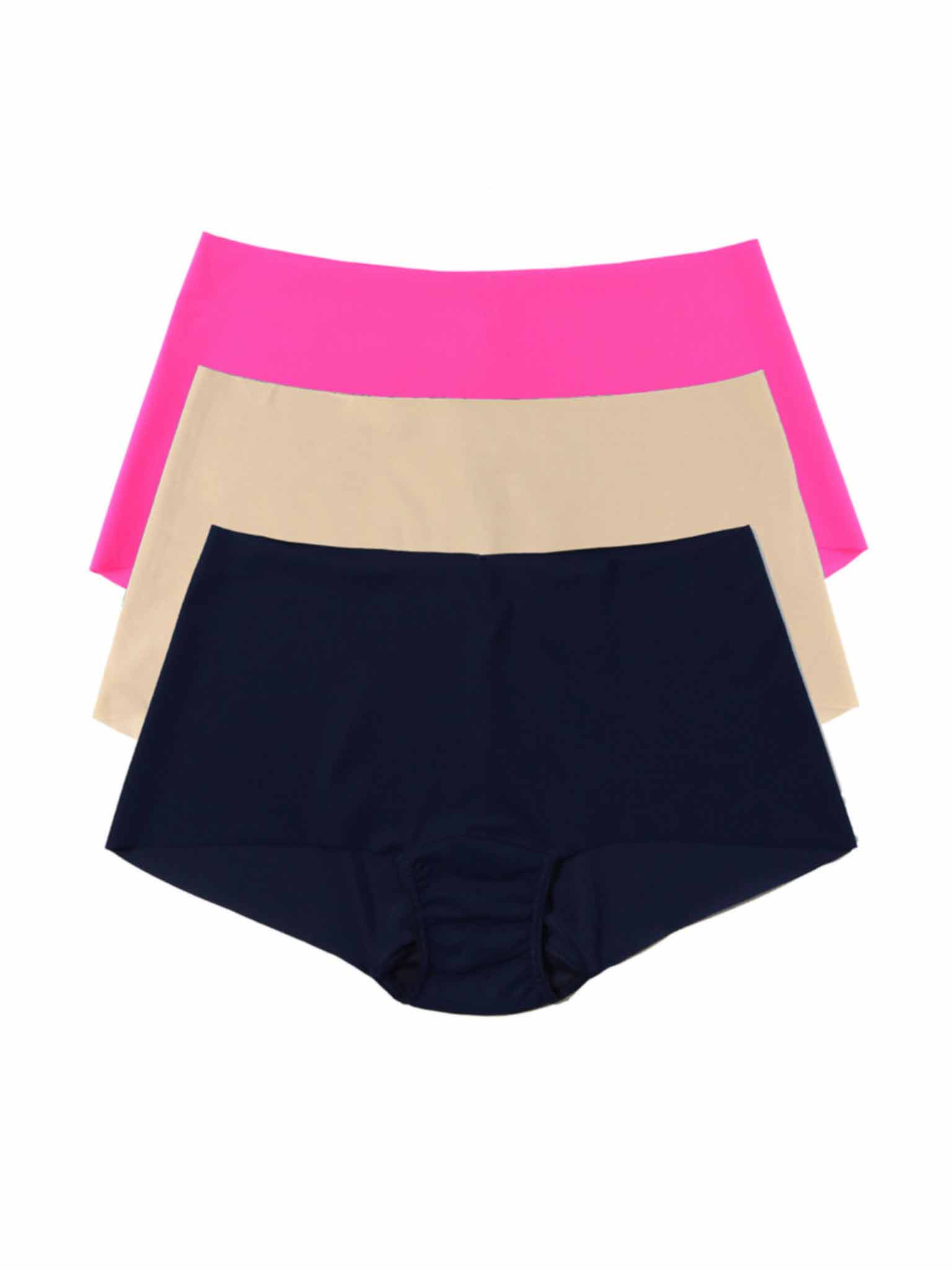 BreatheSoft™ High Rise Thong 3 Pack Provocative Pink/Taupe/Navy