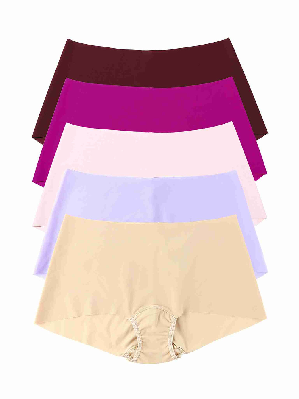 Black Friday Sale - Five pairs of women's underwear in different colors on a white background