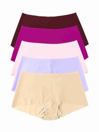 Black Friday Sale - Five pairs of women's underwear in different colors on a white background