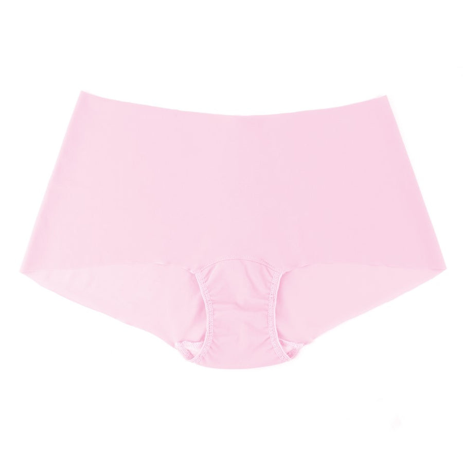 Bliss Pink BreatheSoft™ Microfiber Boyshort - Flat Lay, Seamless No-VPL | Hanky Panky