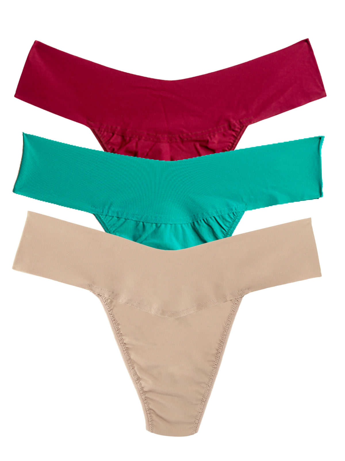 Winterberry 3 Pack BreatheSoft™ Natural Rise Thongs