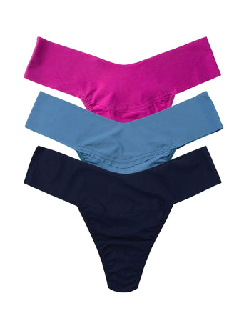 Roller Rake 3 Pack BreatheSoft™ Natural Rise Thong