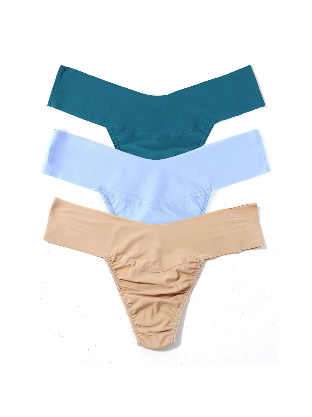 BreatheSoft™ Natural Rise Thong 3 Pack Spring Neutrals